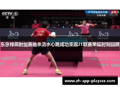 东京绿茵附加赛绝杀清水心跳成功重返J1联赛荣耀时刻回顾
